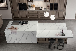 италиански мебели за кухня Модел Romantica 01. Производител - Gentili Cucine, Италия. Луксозна италианска модулна кухня в провансалски стил. Класически ита