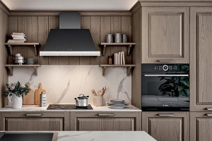 италиански мебели за кухня Модел Romantica 01. Производител - Gentili Cucine, Италия. Луксозна италианска модулна кухня в провансалски стил. Класически ита