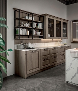 италиански мебели за кухня Модел Romantica 01. Производител - Gentili Cucine, Италия. Луксозна италианска модулна кухня в провансалски стил. Класически ита