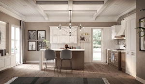 италиански мебели за кухня Romantica 03,Gentili Cucine. Луксозна италианска кухня с винтидж дизайн.