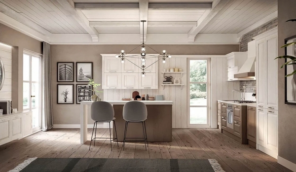 Romantica 03,Gentili Cucine. Ëóêñîçíà èòàëèàíñêà êóõíÿ ñ âèíòèäæ äèçàéí.