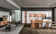 Модел T_08. Производител - Gentili Cucine, Италия. Луксозна италианска модулна кухня. Модерни италиански мебели за кухня - кухне