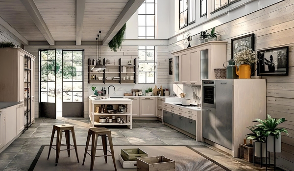 Village 02,Gentili Cucine. Ëóêñîçíà èòàëèàíñêà êóõíÿ ñ âèíòèäæ äèçàéí.