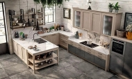 Ìîäåë Village 02. Ïðîèçâîäèòåë - Gentili Cucine, Èòàëèÿ. Ëóêñîçíà èòàëèàíñêà ìîäóëíà êóõíÿ â ïðîâàíñàëñêè ñòèë. Êëàñè÷åñêè èòàëè