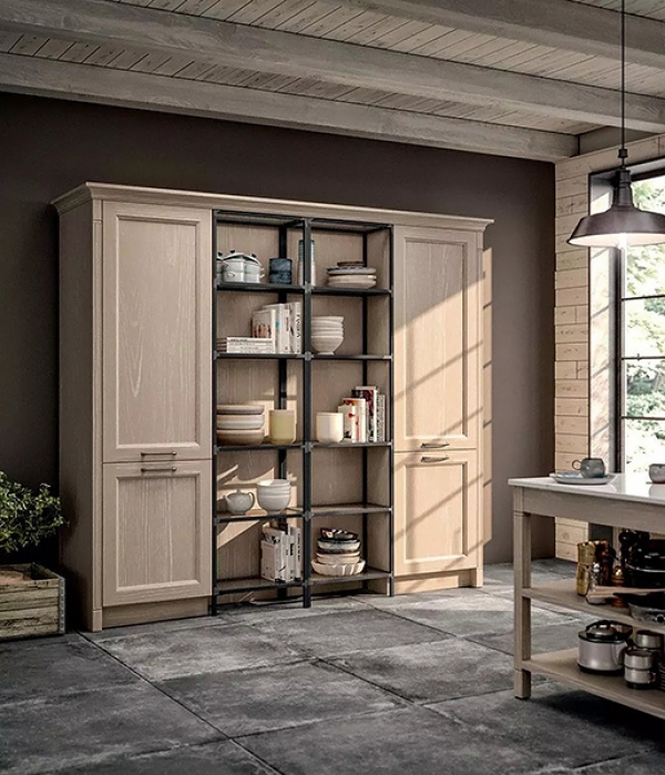 Модел Village 02. Производител - Gentili Cucine, Италия. Луксозна италианска модулна кухня в провансалски стил. Класически итали