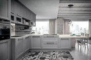 Модел Village 05. Производител - Gentili Cucine, Италия. Луксозна италианска модулна кухня в провансалски стил. Мебели за кухня