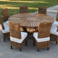 Луксозна градинска маса от масив, модел Real Table. Луксозна италианска маса от масив. Модерни италиански мебели за градина.