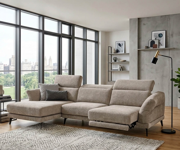 Sky, Le Comfort. Модерен модулен диван с изтеглящи се седалки.