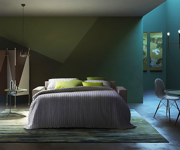 Barbados, Le Comfort. Ìîäåðåí èòàëèàíñêè ðàçòåãàòåëåí äèâàí ñ òåêñòèëíà òàïèöåðèÿ.