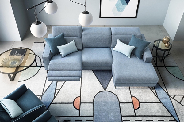 Модел Christopher. Le Comfort, Италия. Модерен италиански модулен диван с релакс механизми. Луксозна италианска модулна мека меб