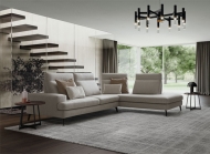 Модел Emmet. Le Comfort, Италия. Модерен италиански модулен диван с релакс механизми. Луксозна италианска мека мебел - прави, ъг