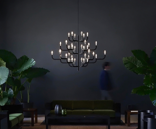 J-us, Luceplan. Модерен италиански полилей с LED светлина.