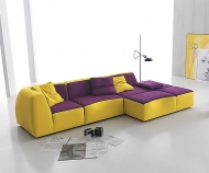 Модел Bubba, производител Musa, Италия. Луксозен италиански модулен диван с тапицерия от кожа или текстил. Модерни прави или ъгл