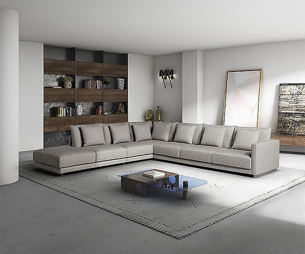 Модел Chloe, производител Musa, Италия. Луксозен италиански модулен диван с тапицерия от кожа или текстил. Модерни прави или ъгл
