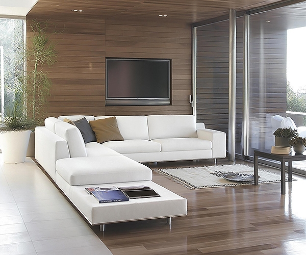 Dos, Musa. Модерен италиански модулен диван с кожена или текстилна тапицерия.