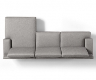Модел Hiro, производител Musa, Италия. Луксозен италиански модулен диван с тапицерия от кожа или текстил. Модерни прави или ъгло