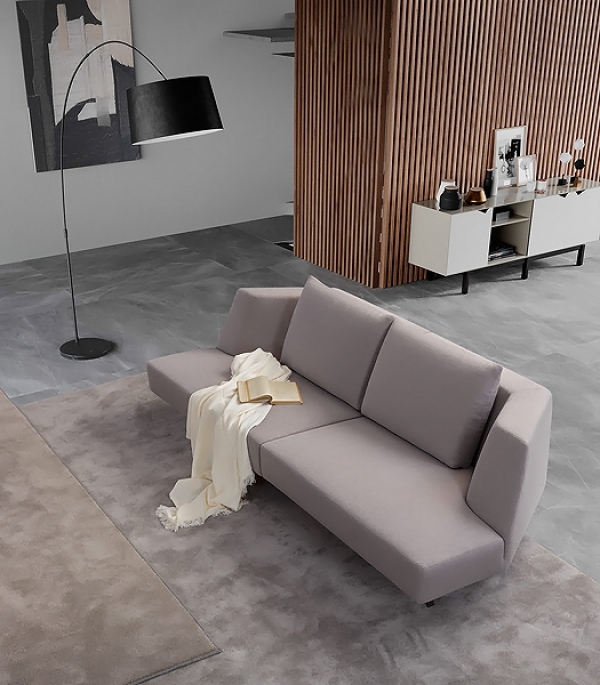 Модел Vision, производител Musa, Италия. Модерна италианска модулна мека мебел. Луксозни италиански прави или ъглови дивани, кре