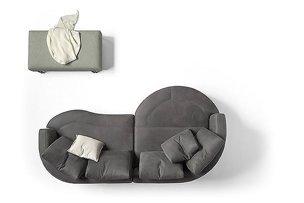 Модел Yang, производител Musa, Италия. Модерен италиански модулен диван с тапицерия от кожа или текстил. Модерни прави или ъглов