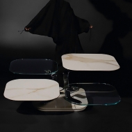 Модел Madison, производител - Naos, Италия. Модерна италианска холна маса с плот със синхронен механизъм. Луксозни италиански тр