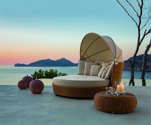 ратанови кашпи Градински люлки и шезлонги