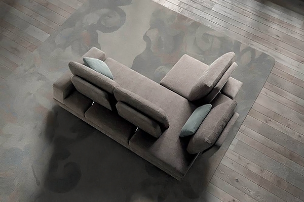 Модел Melody. Производител Samoa, Италия. Модерен италиански модулен диван с механизми регулиращи дълбочината на седалката и обл