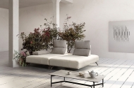 Модел Jest. Производител Samoa, Италия. Модулен италиански диван със сваляща се текстилна тапицерия или дамаска от кожа и свобод