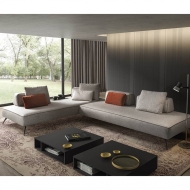 Модел Jest Fancy. Производител Samoa, Италия. Модулен италиански диван със сваляща се текстилна тапицерия или тапицерия от кожа 