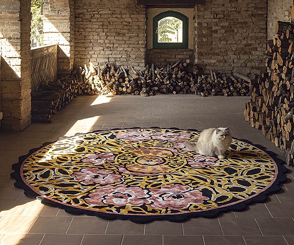 Hanami, Sitap. Луксозен италиански кръгъл килим.