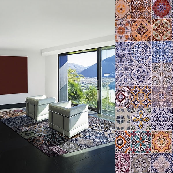 Sicily, Sitap. Модерен италиански многоцветен килим с правоъгълна форма.
