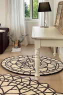 Модел Portofino, производител Sitap - Италия. Модерен италиански кръгъл килим от вълна. Луксозни италиански килими.