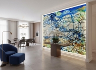 Колекция Alpha Centauri. Производител - Tecnografica, Италия. Модерни италиански декоративни панели за стена от стъкло. Луксозни