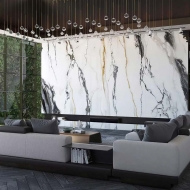 Колекция Calacatta. Производител - Tecnografica, Италия. Модерни италиански декоративни облицовки за стена с мраморен ефект. Лук