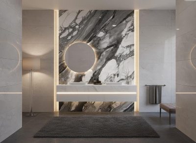 Колекция Calacatta. Производител - Tecnografica, Италия. Модерни италиански декоративни облицовки за стена с мраморен ефект. Лук