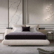 Модел Glider, производител - Tonin Casa, Италия. Модерна италианска спалня с тапицерия. Луксозни италиански мебели и аксесоари з