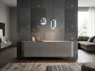 Модел Clyde, производител - Tonin Casa, Италия. Модерен италиански скрин за дневна или трапезария с изчистени линии. Луксозни ит