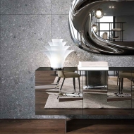 Модел Sapphira, производител - Tonin Casa, Италия. Модерен италиански скрин с огледални врати. Луксозни италиански мебели за тра