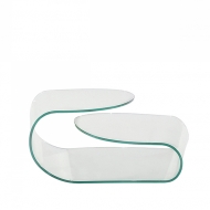 Модел Volup. Производител Tonin Casa, Италия. Модерна италианска стъклена маса за дневна. Луксозни италиански мебели - дивани, к