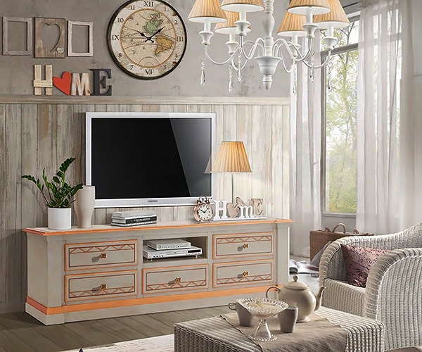 Êîëåêöèÿ Shabby, Vaccari Cav. Giovanni. Ëóêñîçíè èòàëèàíñêè øêàôîâå çà òåëåâèçîð â ïðîâàíñàëñêè ñòèë.