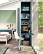 Композиция 125, производител ZG Mobili, Италия. Модерни италиански мебели за детска стая. Луксозни детски легла, гардероби, библ